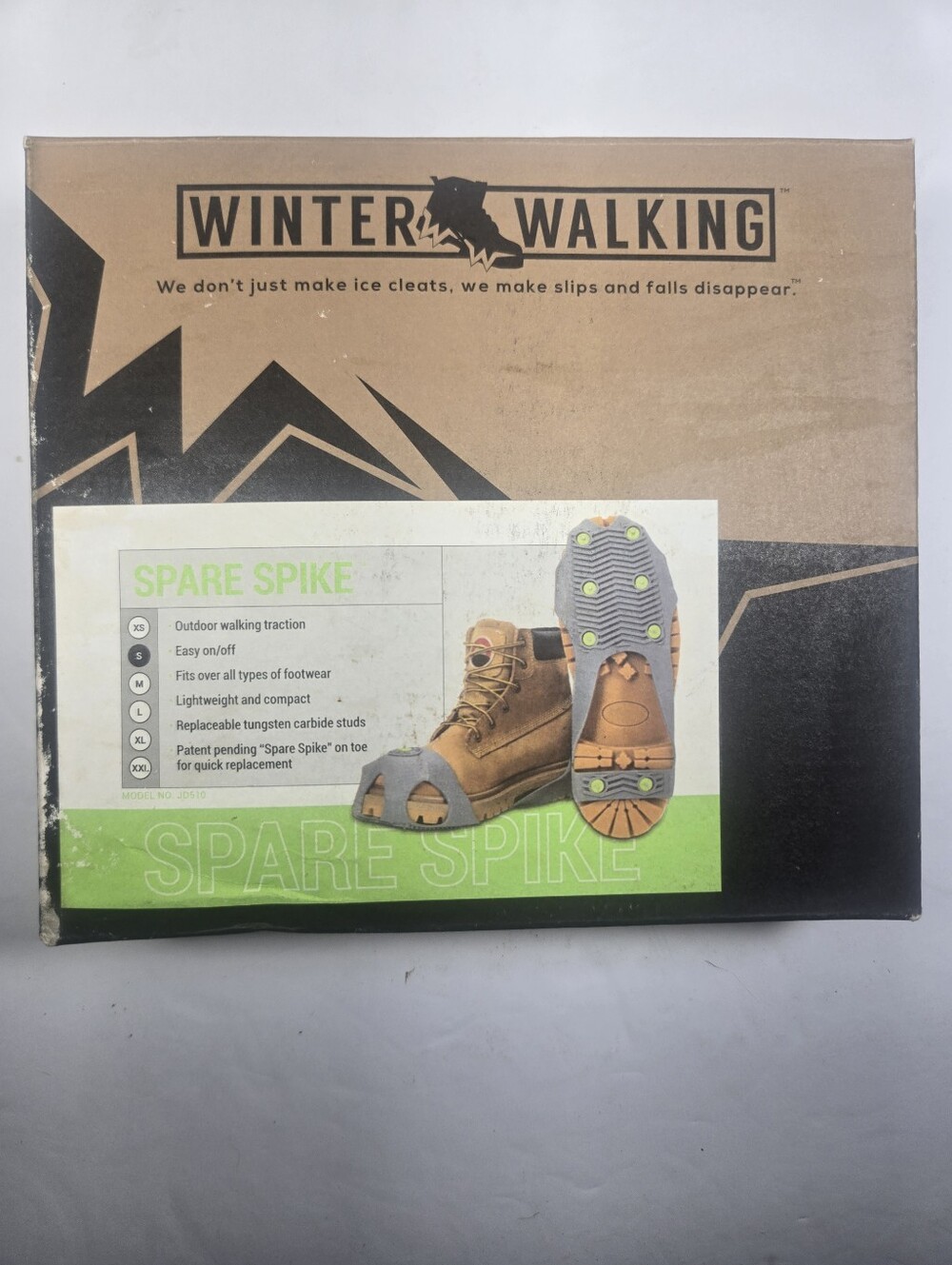 NEW WinterWalking Spare Spike Ice Cleats Mens Sz (6.5 to 8) Womens (5 to 6.5)